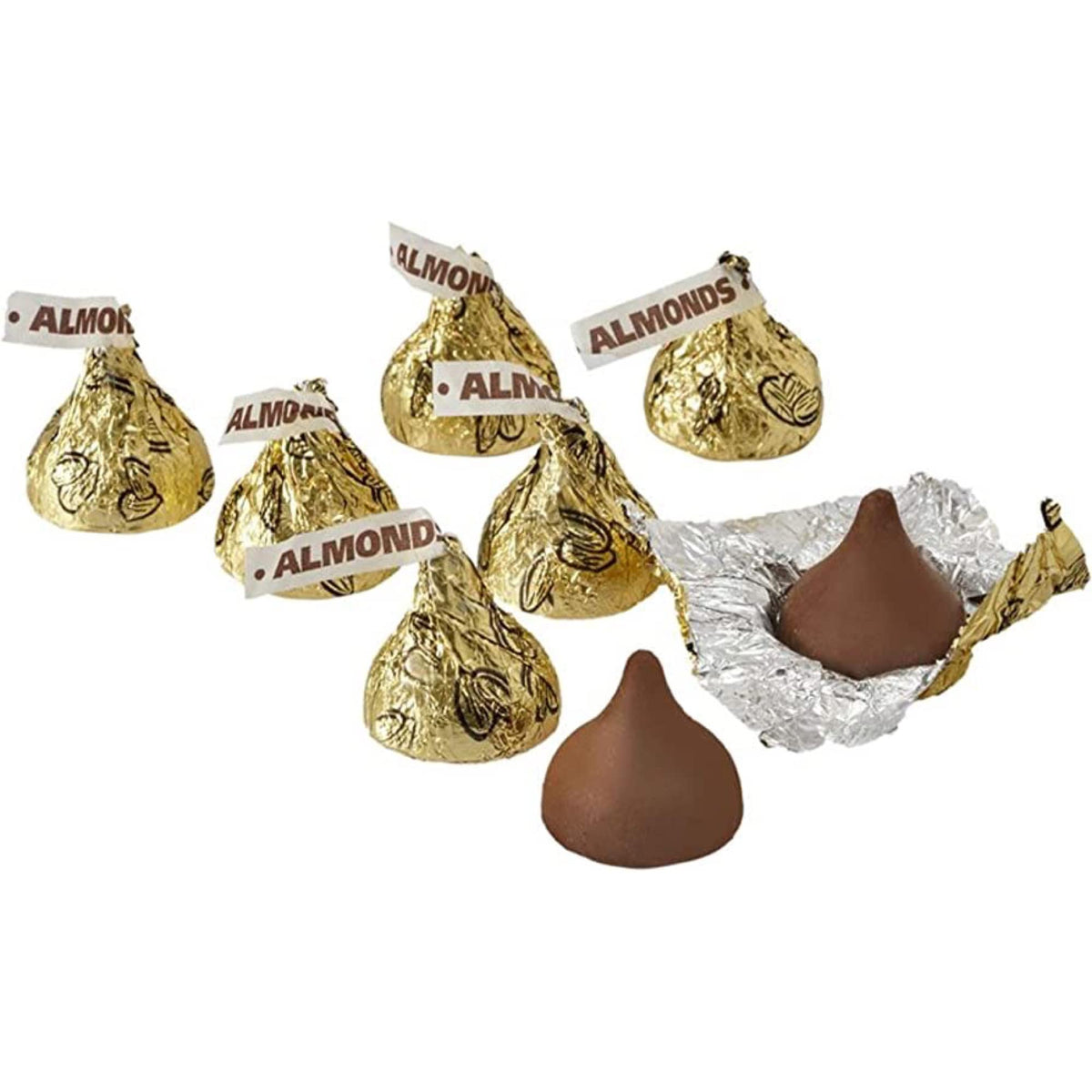 Healthy Chocolate Treats, Great for Wedding, Easter, Halloween, Movies | Individually Wrapped, 2 Pounds (Gold Almond)