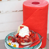 Renova Red Paper Towel Pack - 1 Roll - 120 Sheets - 2 Ply - FSC Certified - Sustainable & Absorbent