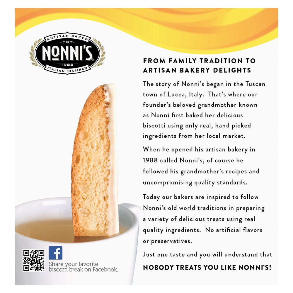 3 Boxes of Nonni's Biscotti, Limone, 8 per Box for Total of 24 Biscotti, 6.88 Ounce (Pack of 3) (BHBAZUSF0518A1153)