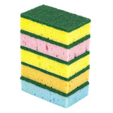 Pine-Sol Heavy Duty Sponge with Scrubber - Pack of 5, Dual-Sided | Easily Cleans and Scrubs Stuck-On Grime, Oil, Grease and Burnt on Food
