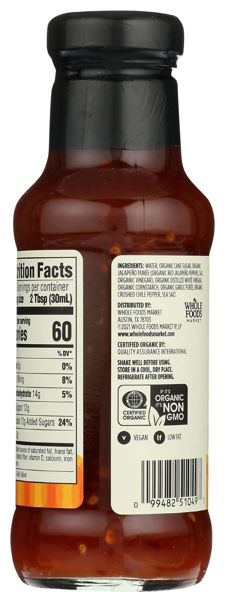 365 by Whole Foods Market, Organic Sweet Chili Sauce, 9 Fl Oz