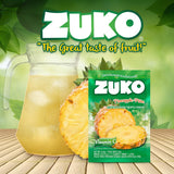 Zuko Instant Beverage Drink Mix, Flavor Pineapple Powdered, No Added Sugar Needed, 48 Ct Individual Packets