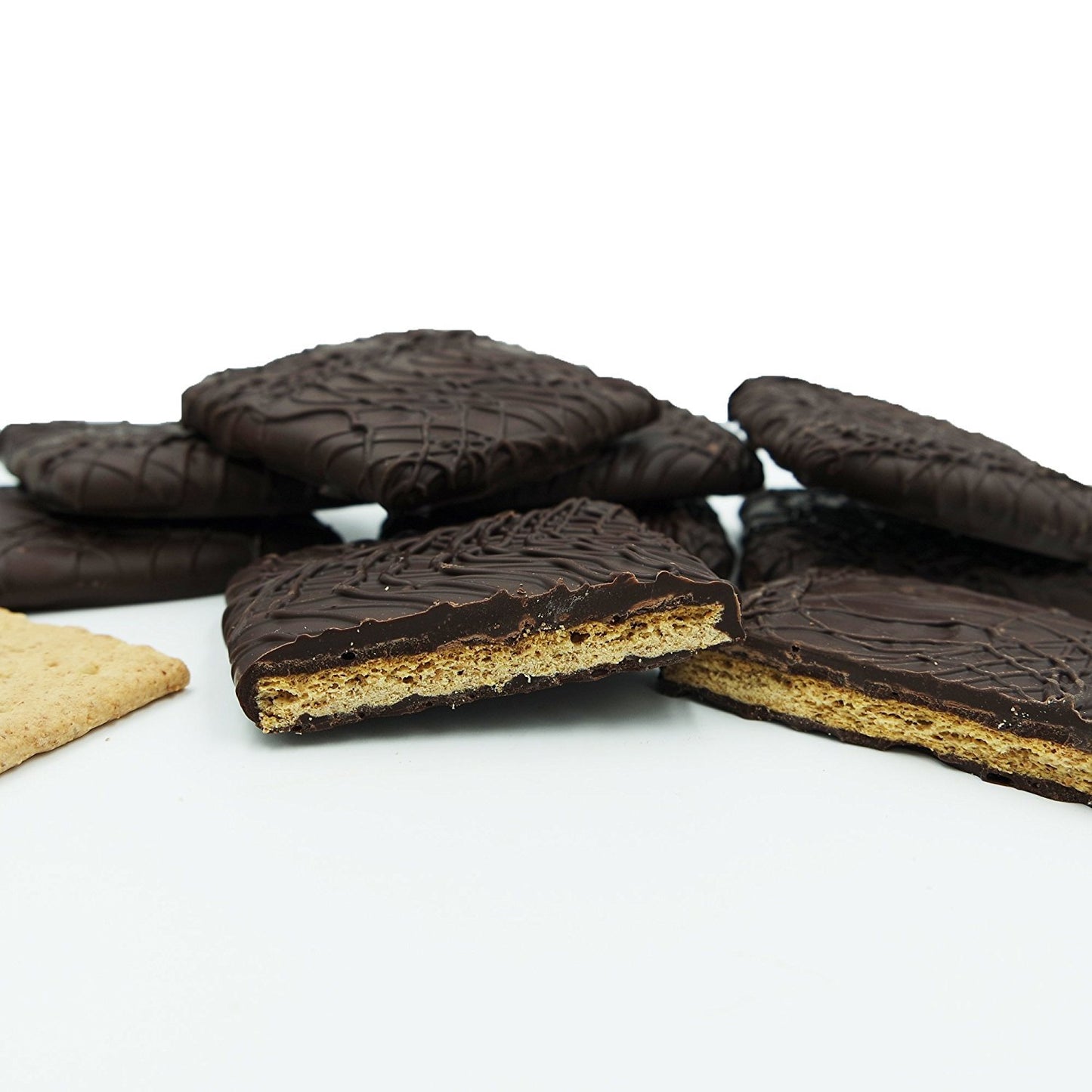 Philadelphia Candies Cinnamon Graham Crackers, Dark Chocolate Covered 1 Pound Gift Box