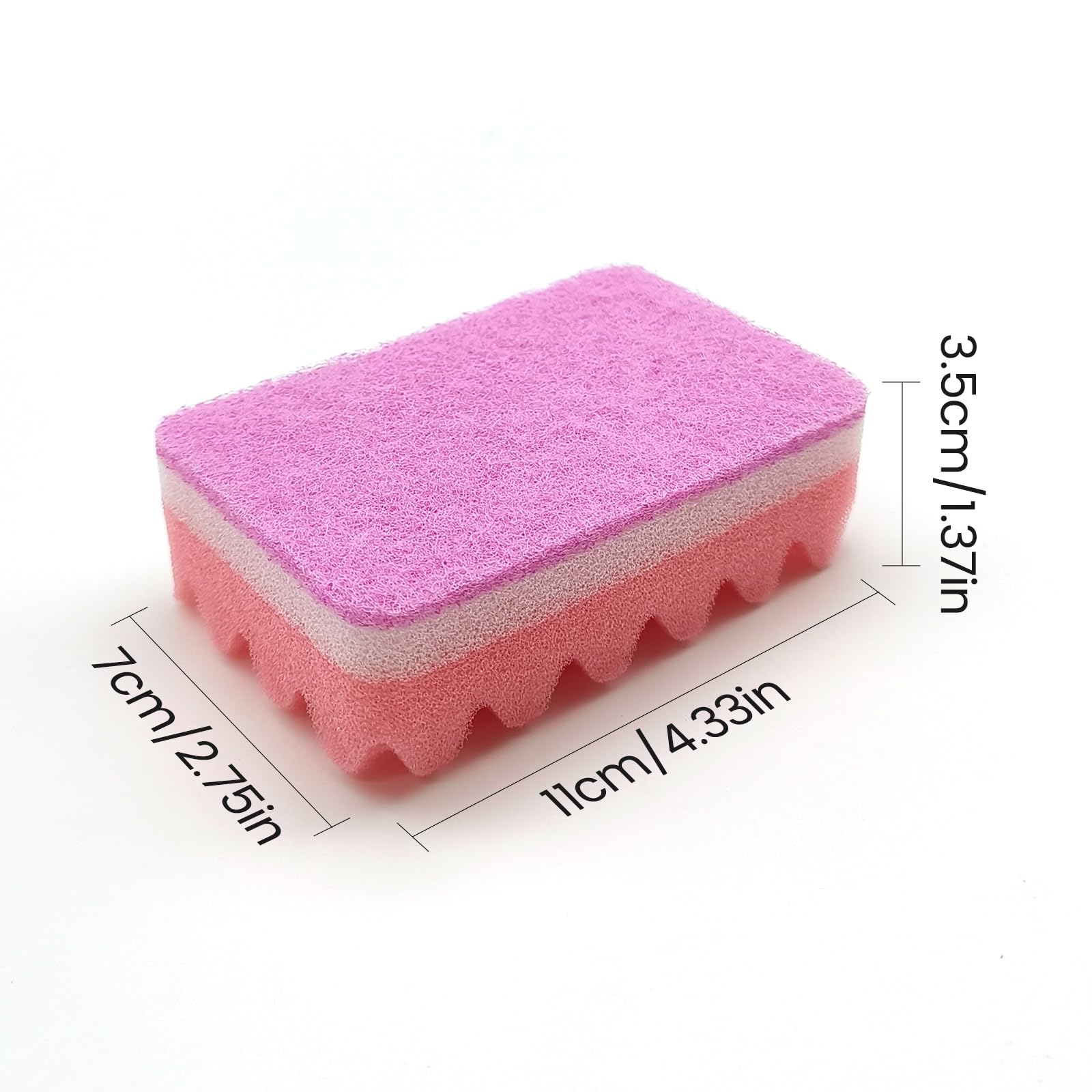 (50 Pack)Kheoxusa Individually Wrapped Sponges,Sponge Individually Wrapped,Individually Wrapped Sponge Bulk Packed Cleaning Dishes Kitchen Scrub Dish