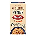 Barilla Red Lentil Penne Pasta, 8.8 oz - Vegan, Gluten Free, Non GMO & Kosher - Made with Plant Based Protein