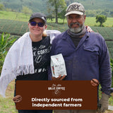 Del Alto Valle Coffee, Colombia Single Origin, Whole Bean, Medium Roast, 12 oz, Honey processed and natural (Madremonte)