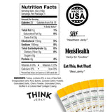 Think Jerky All-Natural Turkey Sticks, Gluten and Sugar Free, No Nitrates, Keto Paleo Friendly High Protein Low Carb Meat Snack - 0.5 oz Sticks, 20
