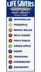 LifeSavers Hard Candy, Assorted, Individully Wrapped, Bulk, 1.8 Lbs, 10 FLAVOR MEGA ASSORTMENT! Watermelon, Pineapple, Cherry, Apple, Mango, Fruit