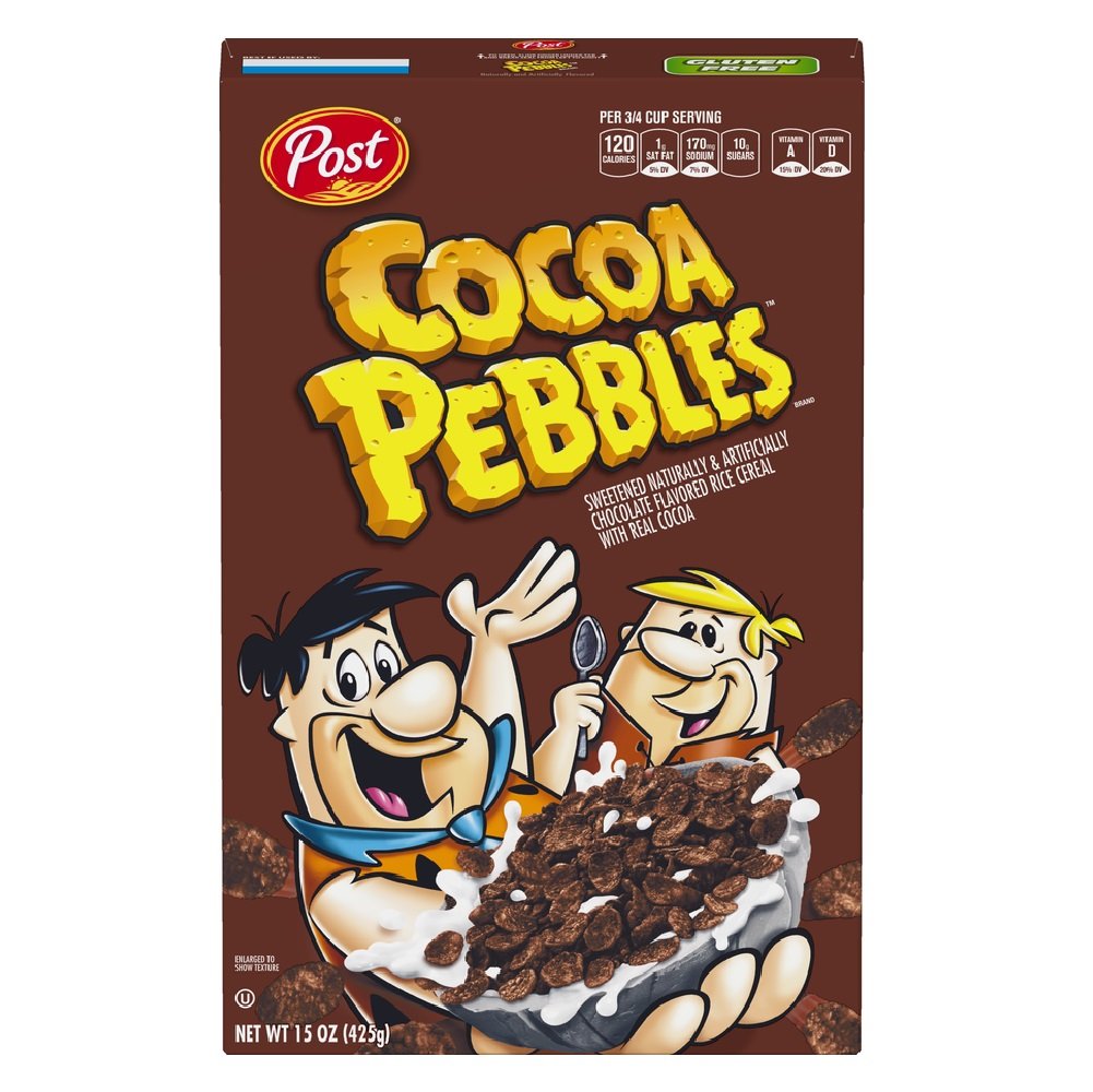 Post Cocoa Pebbles Gluten Free Breakfast Cereal, 15 Ounce