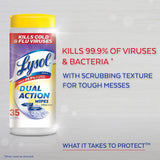 Lysol Dual Action Disinfecting Wipes, Citrus Scent, 35 Count (Case of 12)