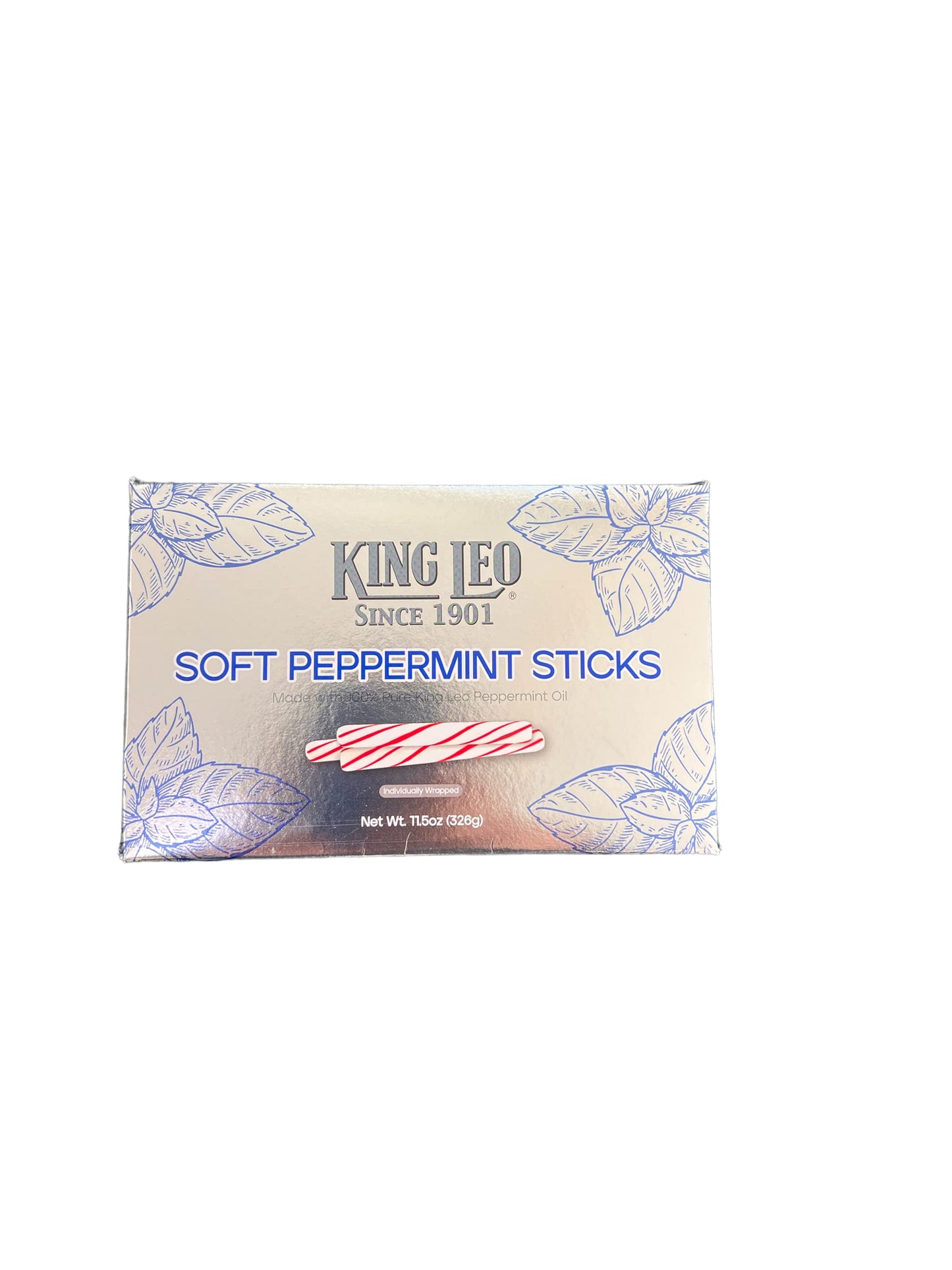 King Leo Soft Peppermint Sticks (11.5 oz Box)