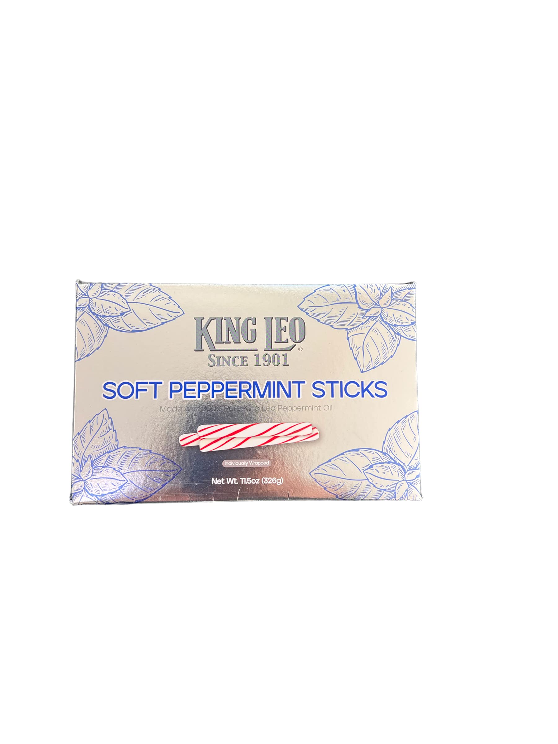 King Leo Soft Peppermint Sticks (11.5 oz Box)
