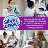 SilverWorks! Laundry Deodorizer, In-Wash Scent Booster, 3-in-1 Odor Eliminator, Long Lasting Scent, Protects Against Odors, Laundry Odor Remover