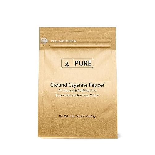 Pure Original Ingredients Ground Cayenne Pepper (1 lb), Spicy Flavor, Sauces, Dry Rubs, Used in Hot Sauces