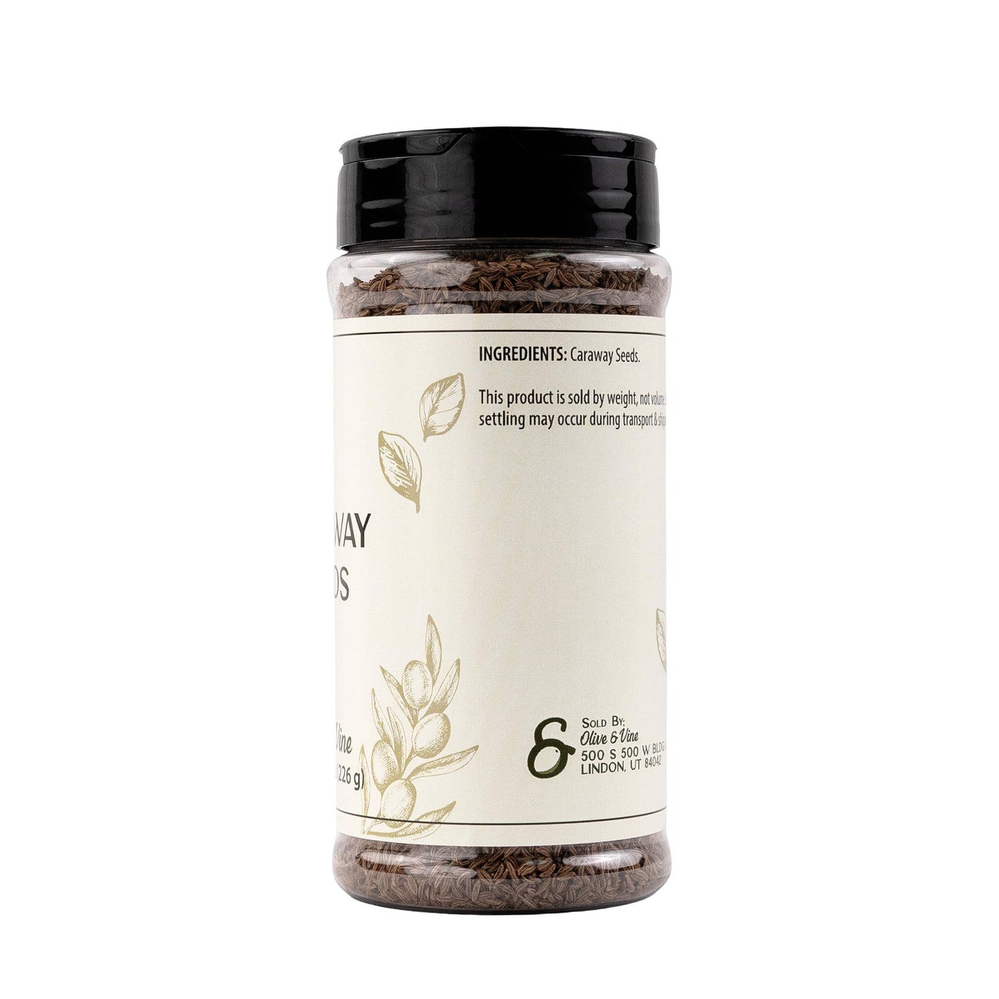 Olive & Vine Caraway Seeds, Earthy & Aromatic, Seasoning for Rye Bread, Sauerkraut, and Goulash, Rich Tradition, Authentic Taste, For Global Recipes