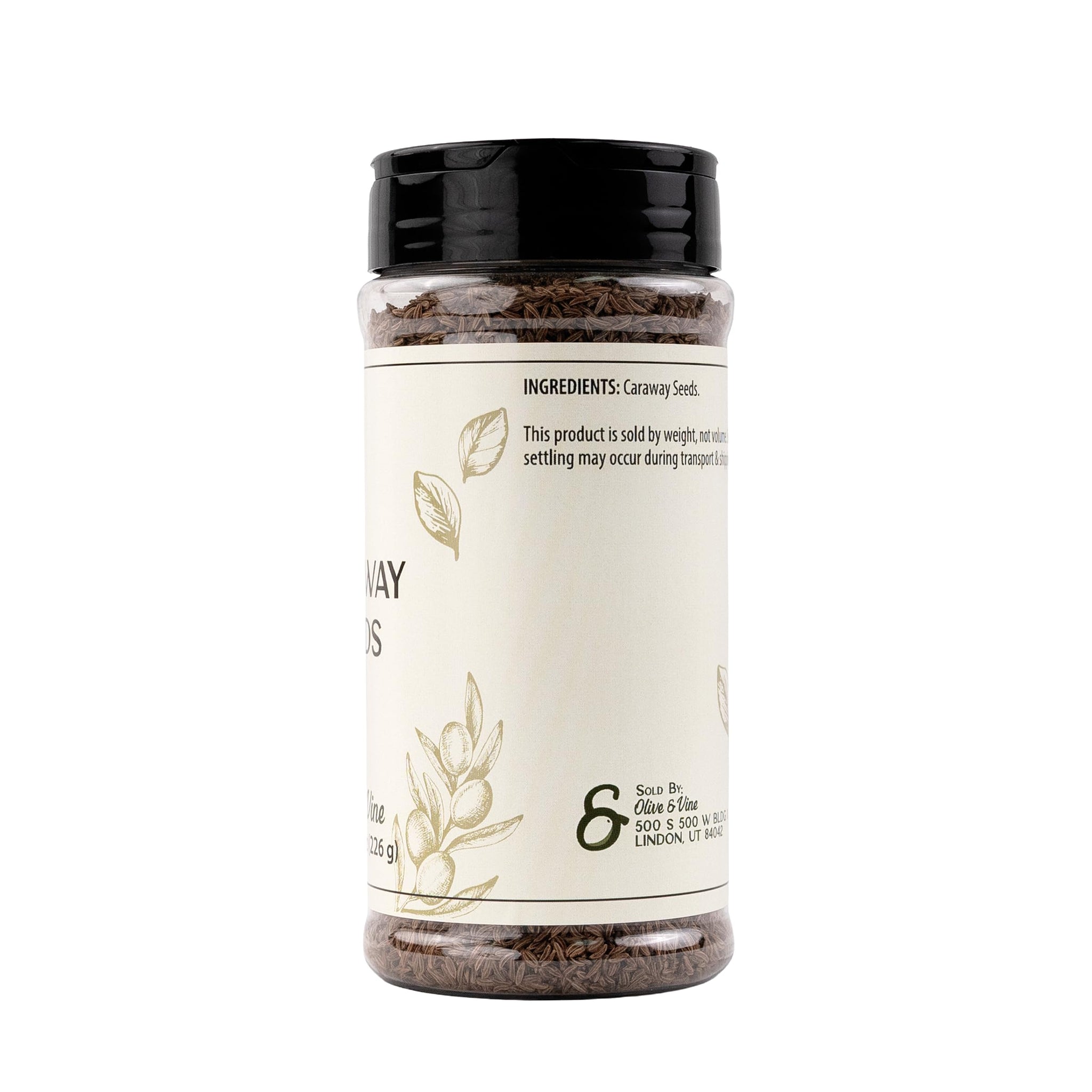 Olive & Vine Caraway Seeds, Earthy & Aromatic, Seasoning for Rye Bread, Sauerkraut, and Goulash, Rich Tradition, Authentic Taste, For Global Recipes