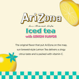 AriZona Lemon Tea - Big Can, 22 Fl Oz (Pack of 12)