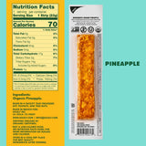 SOLELY - Organic Pineapple Fruit Jerky - 1 Individually Wrapped Strip - Fruit Leather Made from Dried Fruit - Healthy Snacks for Adults & Kids - Non
