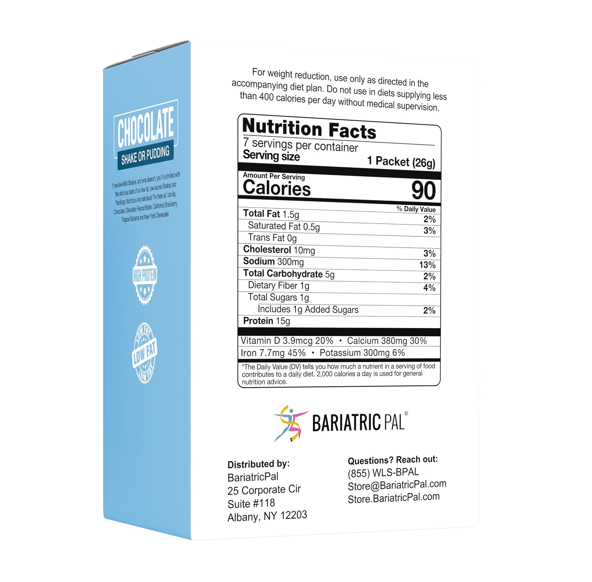 BariatricPal Protein Shake or Pudding - Chocolate (6-Pack)
