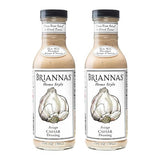 BRIANNAS - Home Style Asiago Caesar Dressing - Fine Salad Dressing made with Premium Ingredients - Gluten Free & Low Sugar Dressing - 12 oz. Bottles