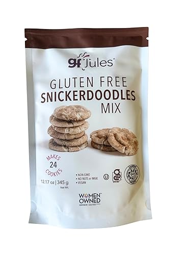 gfJules Gluten-Free Snickerdoodle Cookie Mix, Cinnamon Sugar Gluten Free Cookies, Easy Baking Mix for Soft Cookie Dough, Non-GMO, 12.17 oz