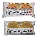 Welsh Cakes by Welsh Baker - Variety 2 Pack - Traditional Classic and Currant Flavors - Handmade - 4 cakes per pack - 8 Cakes in All
