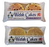 Welsh Cakes by Welsh Baker - Variety 2 Pack - Traditional Classic and Currant Flavors - Handmade - 4 cakes per pack - 8 Cakes in All