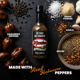 El Yucateco Black Label Reserve Habanero Hot Sauce, Smoky Chile Habanero Flavor, 4 oz Bottles (Pack of 3)