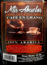 Café Mis Abuelos Puerto Rican Gourmet Coffee Beans