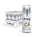 PHX Hydration Energy Drink - 700mg Electrolytes, 200mg Natural Green Tea Caffeine, 100% Daily Value 8 Essential Vitamins - 12 oz Cans (12 Pack) (12