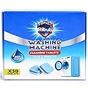 Ribub Washing Machine Cleaner Tablets, 30 Pack Deep Cleaning for HE & Top Load Washers, Septic Safe, Helps Reduce Odor-Causing Residue, Supports Drum