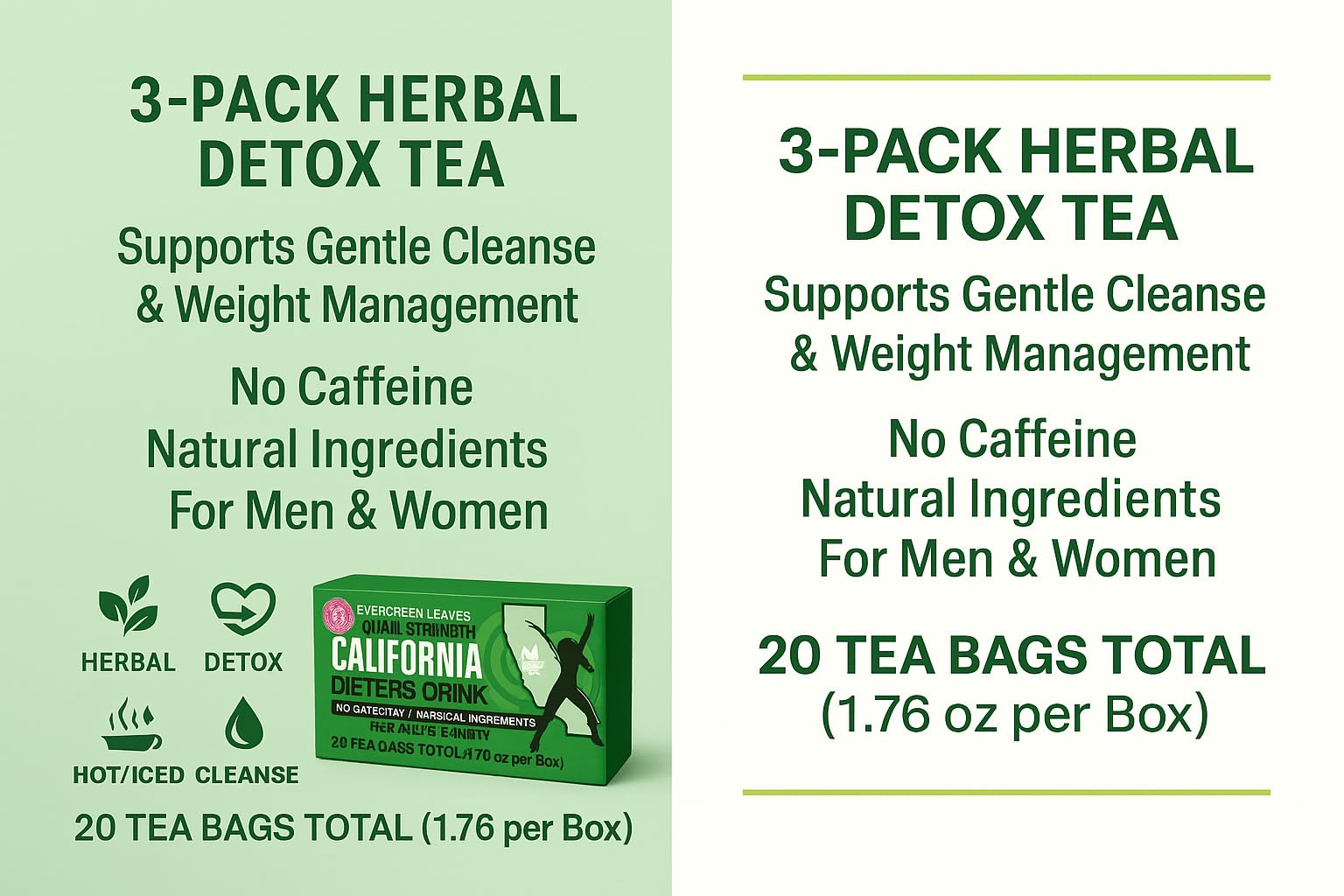 California Dieter Drink Extra Strength Tea | 1.76 ounces | 3 Pack