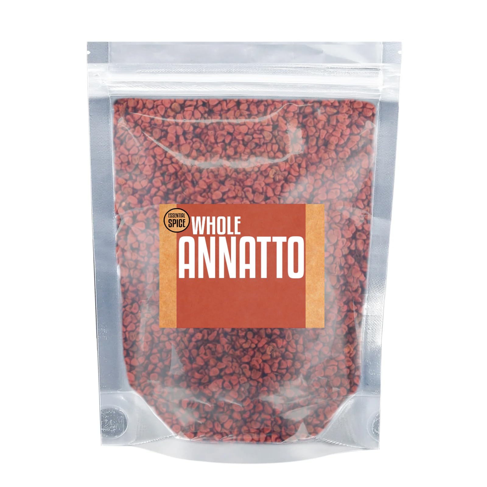 Essential Spice Whole Annatto Seeds, 4 oz Tin - Mild, Earthy & Peppery Flavor with Vibrant Natural Color - Perfect for Achiote Oil, Sofrito, Rice