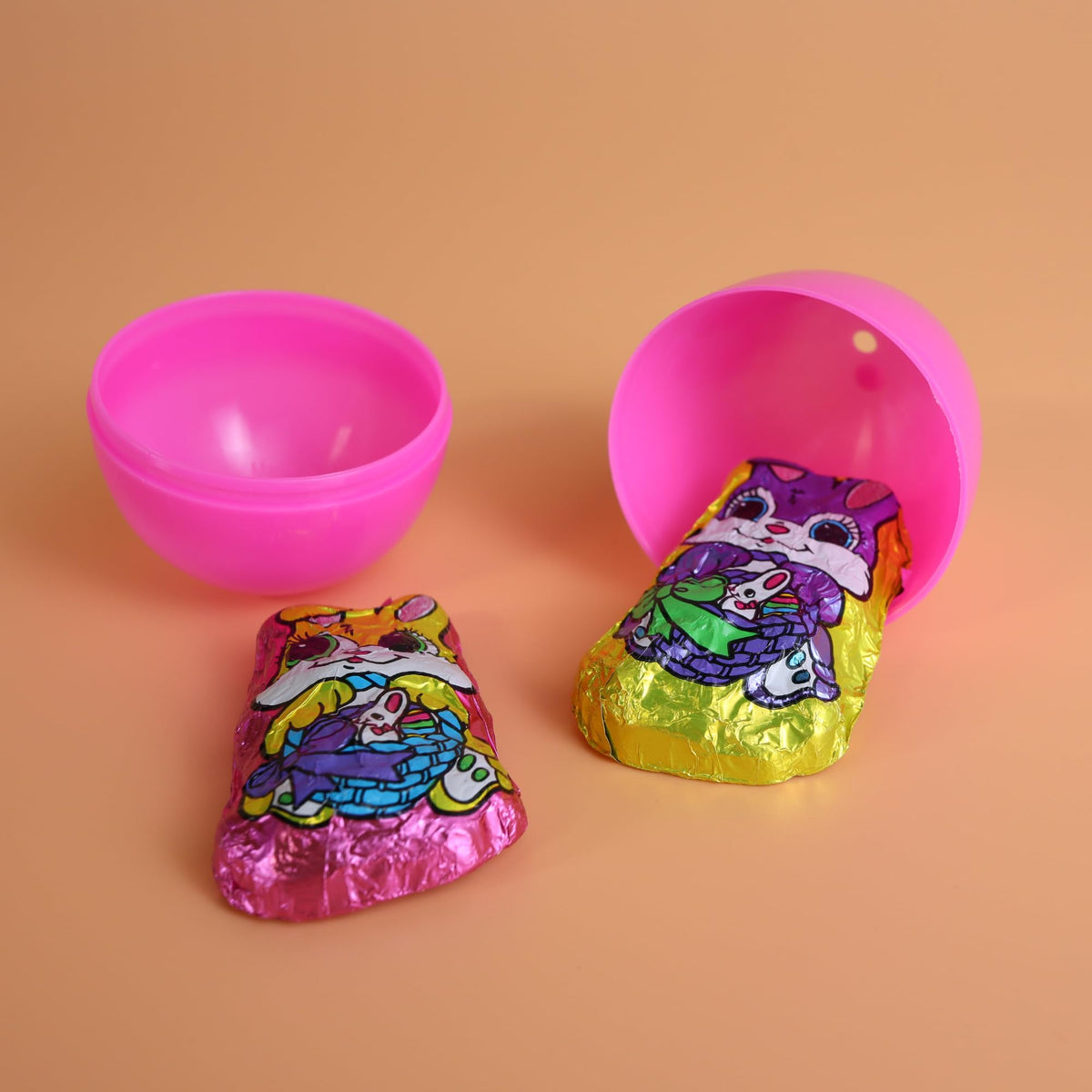 Bulk Mini Chocolatey Bunnies, Individually Foil Wrapped, Easter Basket Stuffers or Egg Fillers, 4.5 Ounces (Pack of 3)