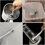 JIANYI Kitchen Scrub Brush, Angle Cleaning Brush, Right Angle Scrub Brushs for Sink Household Dish Pot Pan Edge Corners, Upgraded Stiff Brushes