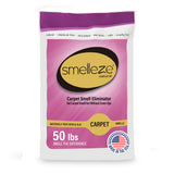 SMELLEZE Natural New Carpet Smell Deodorizer, Carpet Odor Eliminator Powder - Deodorizes All New Carpets, Rugs & Upholstery, 50 lb. Powder