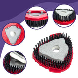 [2026 New Version] 2-Pack Oceda Scrubber Mop Heads for EasyWring 1-Tank System, Stiff-Bristle Brush Head with Built-in Scouring Pad for Deep Cleaning