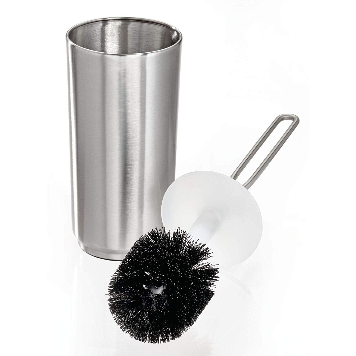 iDesign Austin Toilet Bowl Brush and Holder Set - Brushed