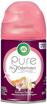 Air Wick Automatic Air Freshener Spray Refill, 1ct, Summer Delights, Odor Neutralization, Essential Oils