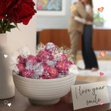 Candykrave LindtLindoor Valentine Day Cocoa and Creme Milk Chocolate Candy - (1lb 30 Pieces) Bulk Easter Cream Chocolate Truffles Candy - Delicious