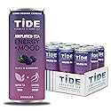 TIDE Yaupon Tea Premium Brewed Clean Energy with 125mg Caffeine - Ginseng Health Drink - Organic Fruit Juice & Green Tea - Healthy Morning Boost