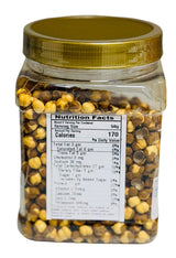Desi Kitchen Roasted Chana (Chickpeas) Unsalted 8.8oz (250g) PET Jar ~ No Preservatives, Product of India, Great Snack, Ready to Eat
