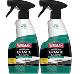 Weiman Disinfectant Granite Daily Clean & Shine - 12 fl oz (2 Pack) Safely Clean Disinfect and Shine Granite Marble Soapstone Quartz Quartzite Slate