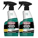Weiman Disinfectant Granite Daily Clean & Shine - 12 fl oz (2 Pack) Safely Clean Disinfect and Shine Granite Marble Soapstone Quartz Quartzite Slate