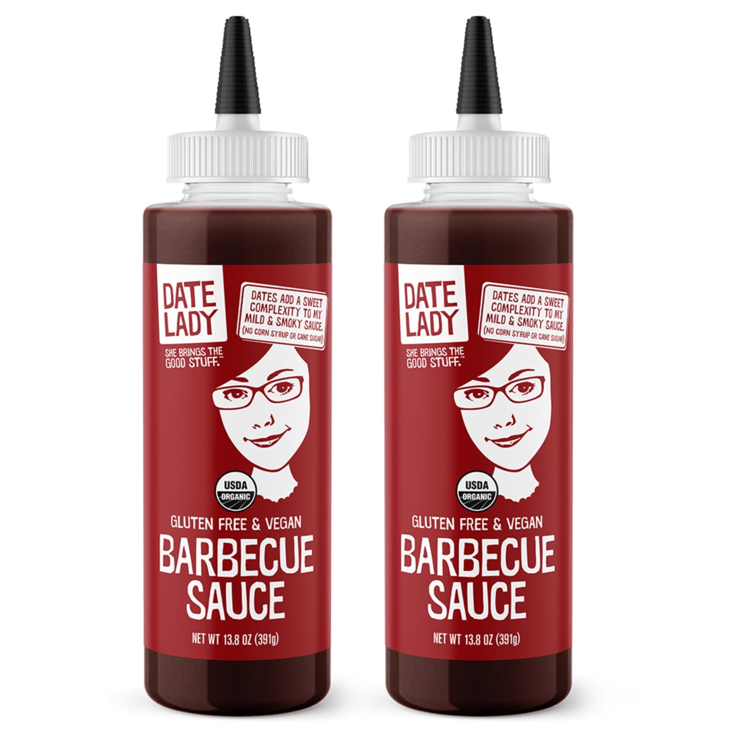 BBQ Sauce, Organic and Sweetened Only With Dates, 2 Pack - Date Lady
