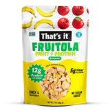 That’s it. Fruitola Fruit Granola - Banana, 12g Plant-Based Protein, 5g Fiber from Fruit, 100% Real Fruits, Only 4 Ingredients, Zero Added Sugar