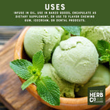 Peppermint Leaf Powder, by Herb Co, Mentha Piperita, Brandy Mint, from the United States, for Dental Products, Face & Body Products, Cosmetics, Baking