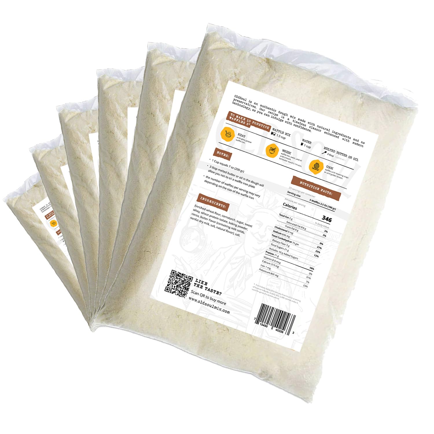 OldSoul Waffle Mix for Waffles on a Stick | Stick Waffles Dough Mix | Soy & Nut free | 30 lbs | 672 Stick Waffles (Chocolate)