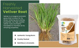 Vetiver Root/Dried Khus-Khus/Vetiveria Zizanioides (50 Grams), Young Roots Not Aged Matured Roots, Natural Herbal Coolant - Way4Organic (1 Pack)