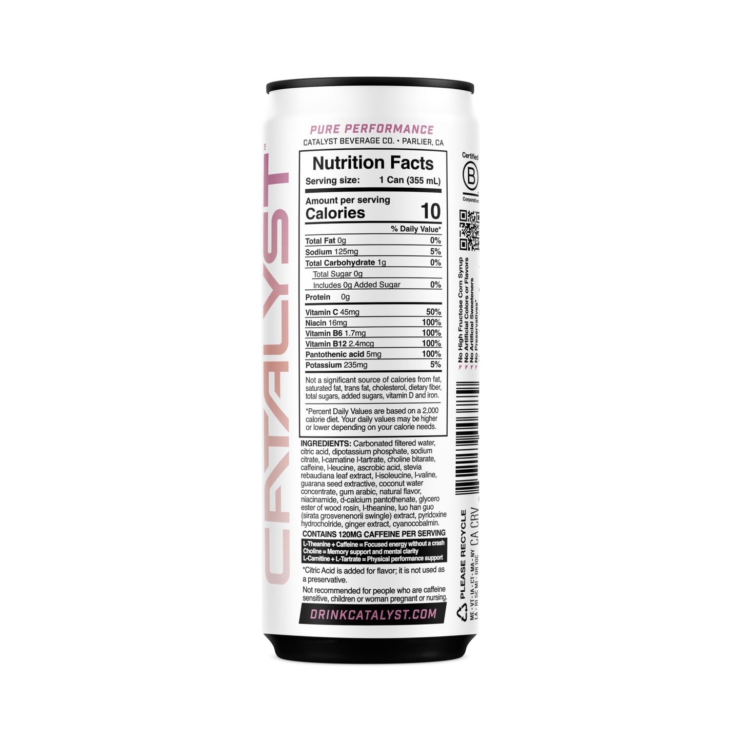 CATALYST | Grapefruit Frost Energy Drink, 12 FL OZ, 12 Pack